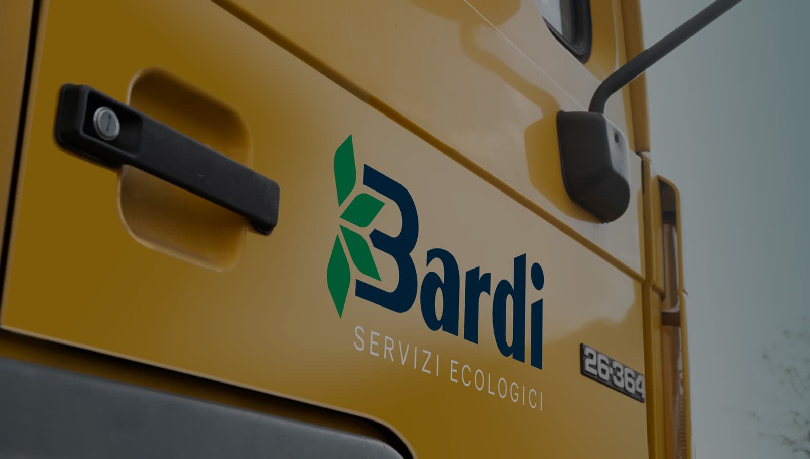 Il marchio Bardi Servizi Ecologici su un automezzo della flotta
